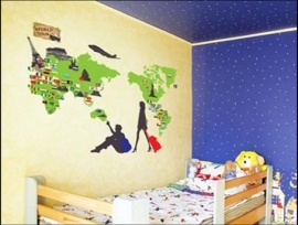 מדבקת טיול מסביב לעולם