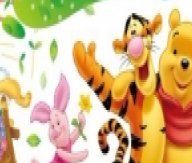 מדבקת קיר פו הדוב עם סנאי 1+1 חינם !