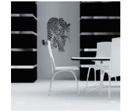 מדבקת קיר נמר בהליכה