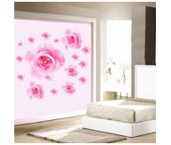 מדבקת קיר ורדים מפוזרים